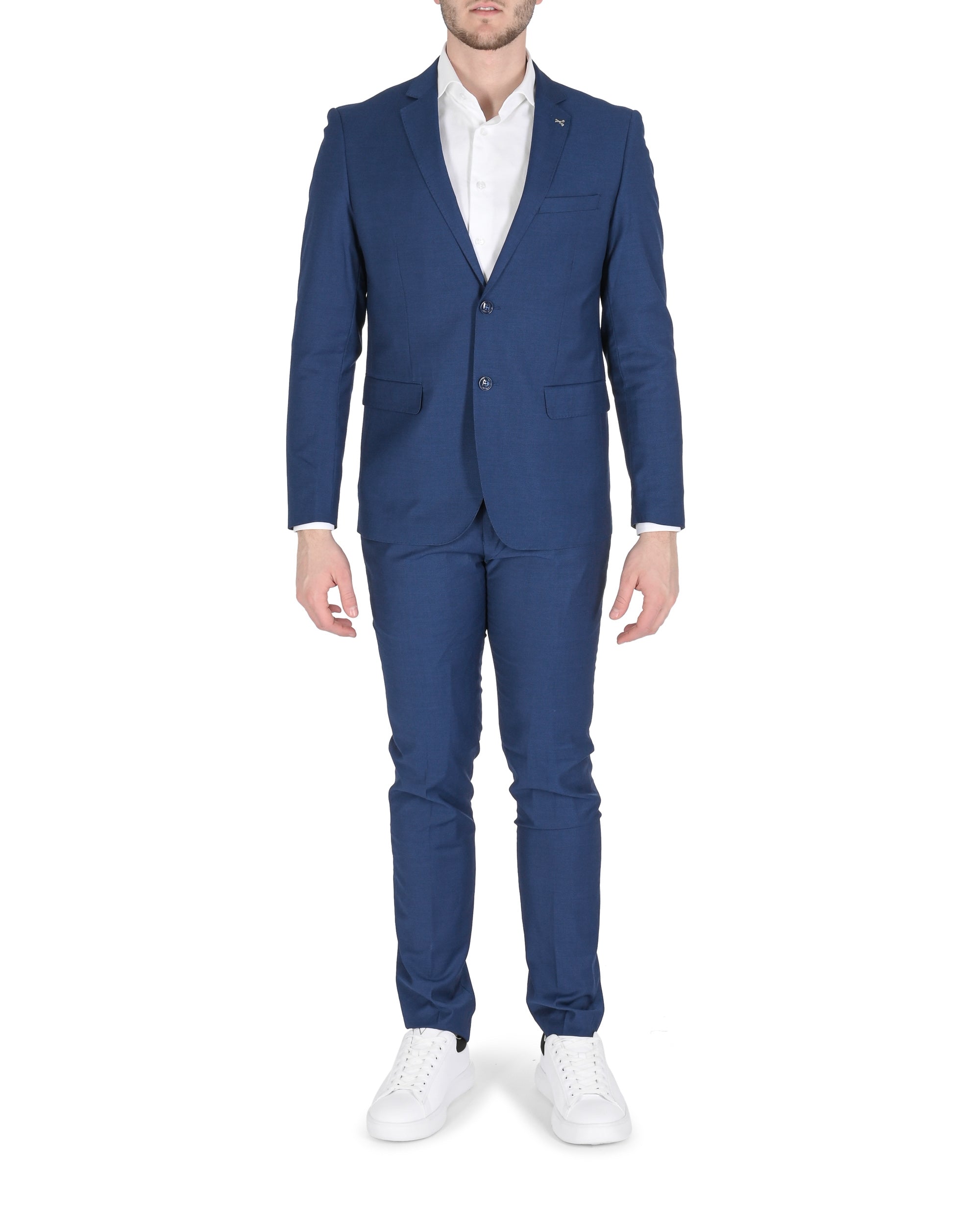 19V69 Italia Traje de hombre AZUL KENT ROYALE