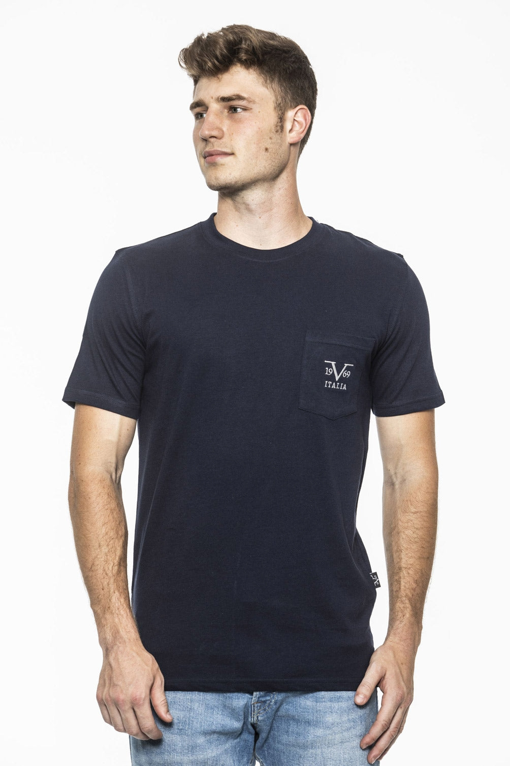 19V69 Italia Camiseta de hombre Azul IVAN AZUL MARINO