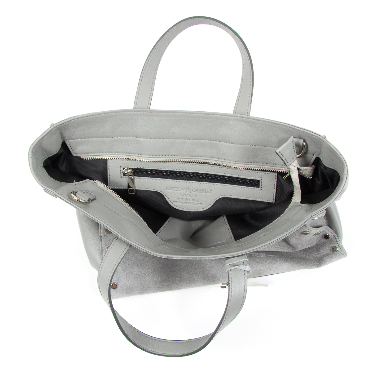 Bolso de mano Andrew Charles para mujer, gris, JENNER