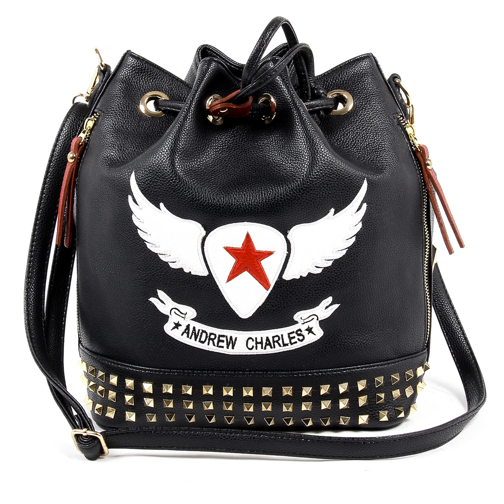 Bolso de mano para mujer Andrew Charles negro REBECCA