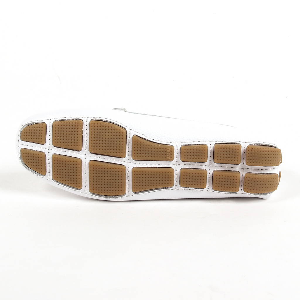 Mocasines V 1969 Italia para mujer, color blanco, AMALFI