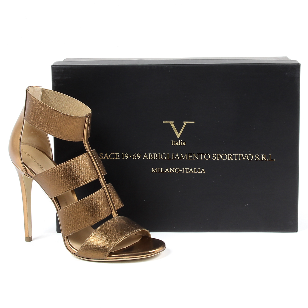 V 1969 Italia Womens Ankle Strap Sandal Bronze ELSA