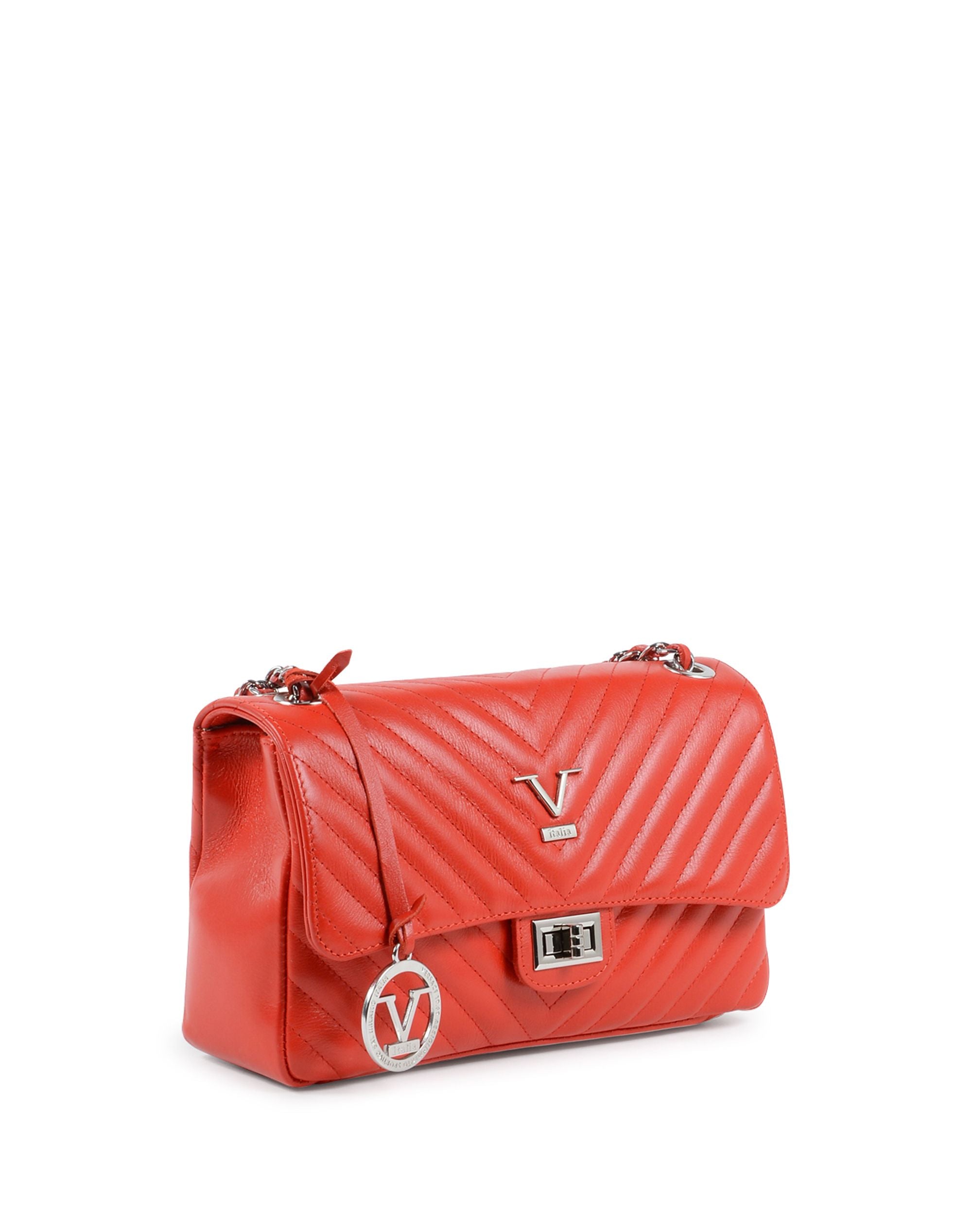 V Italia Womens Handbag Red V0116 KID ROSSO