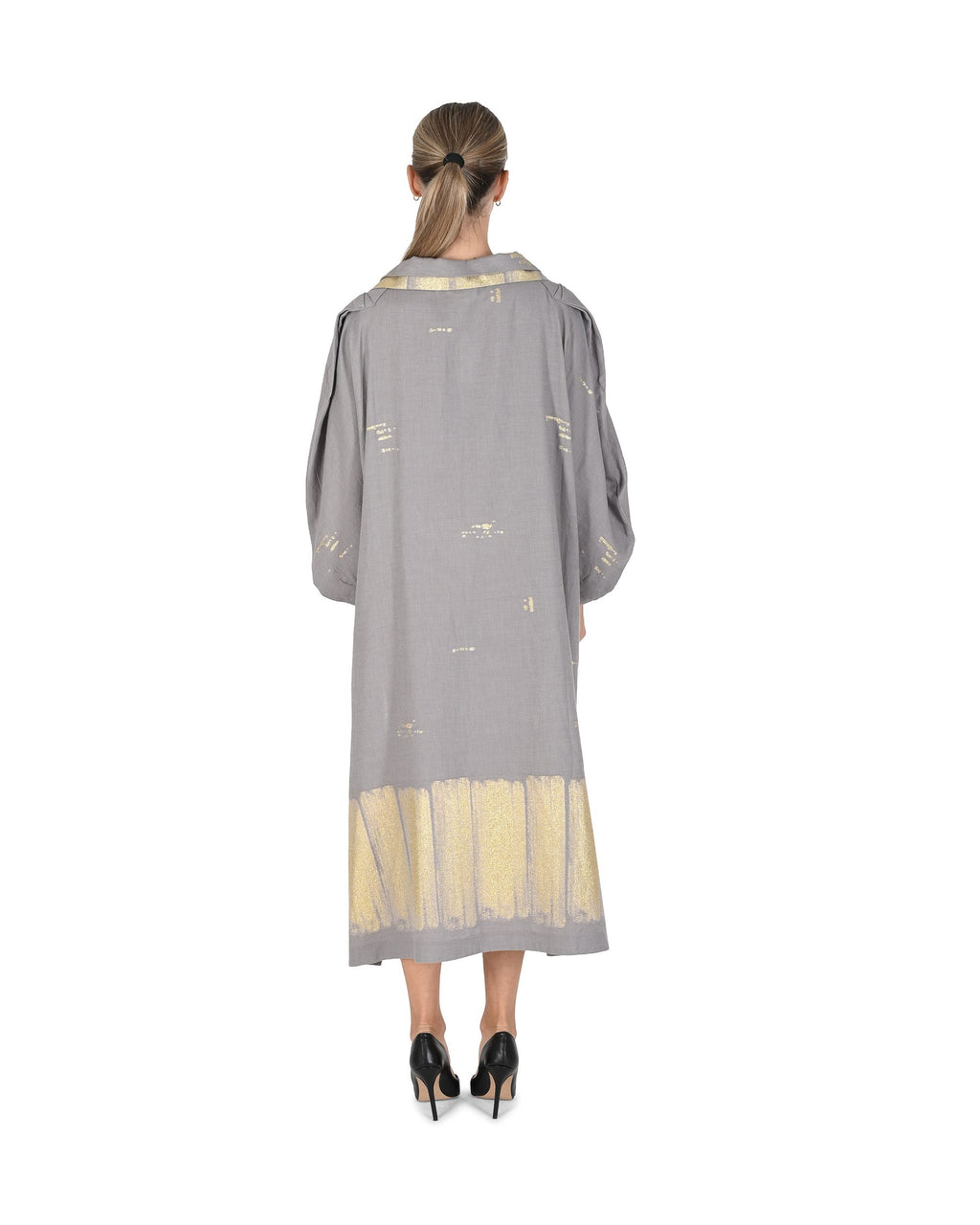 Vestido Mykonos para mujer DELOS GRIS CEPILLO 802