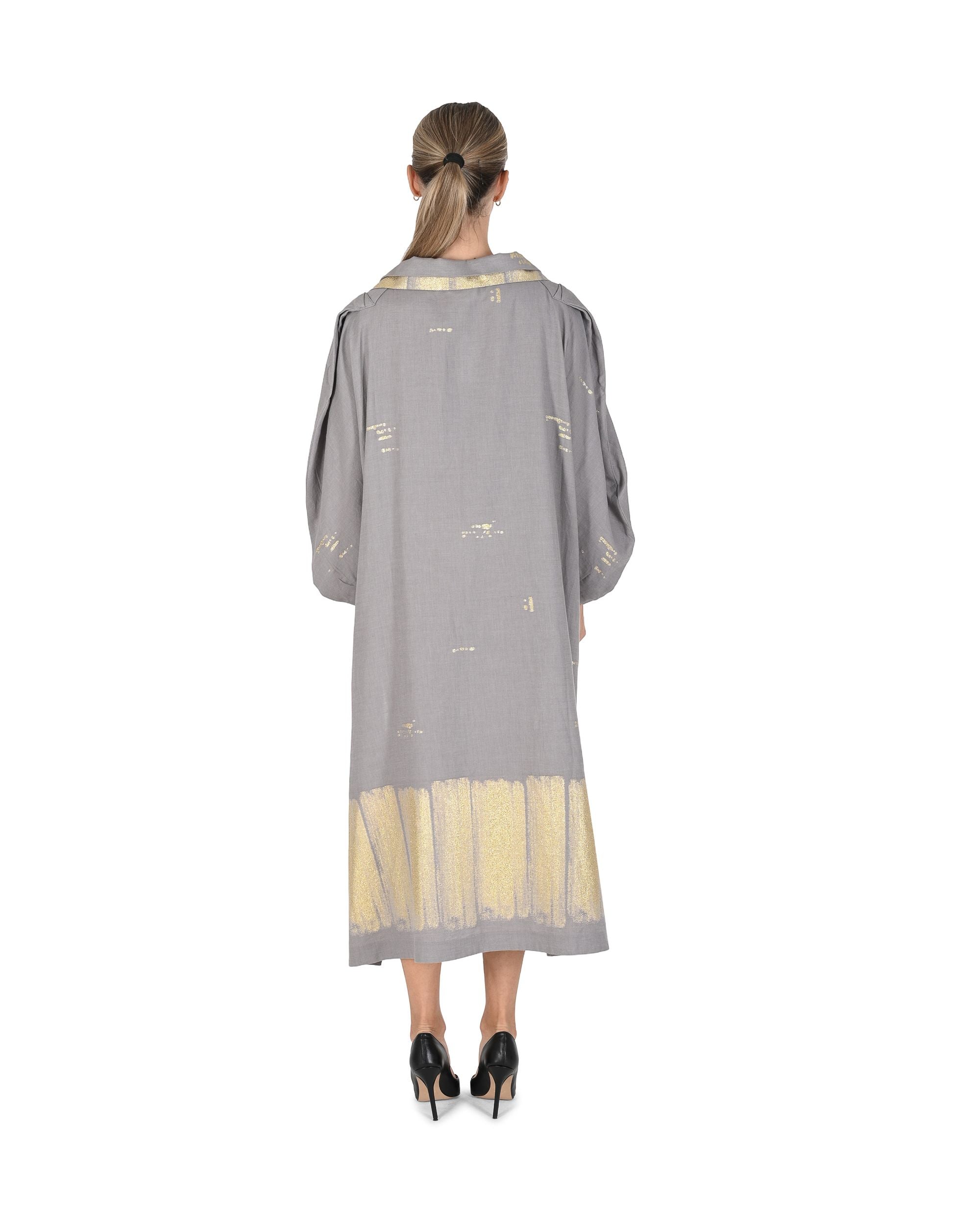 Vestido Mykonos para mujer DELOS GRIS CEPILLO 802