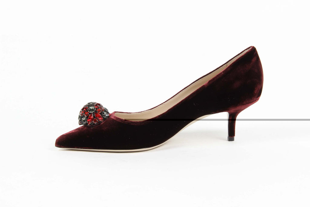 V 1969 Italia Zapatos de salón para mujer 3106153 VELLUTO 391 BURDEOS