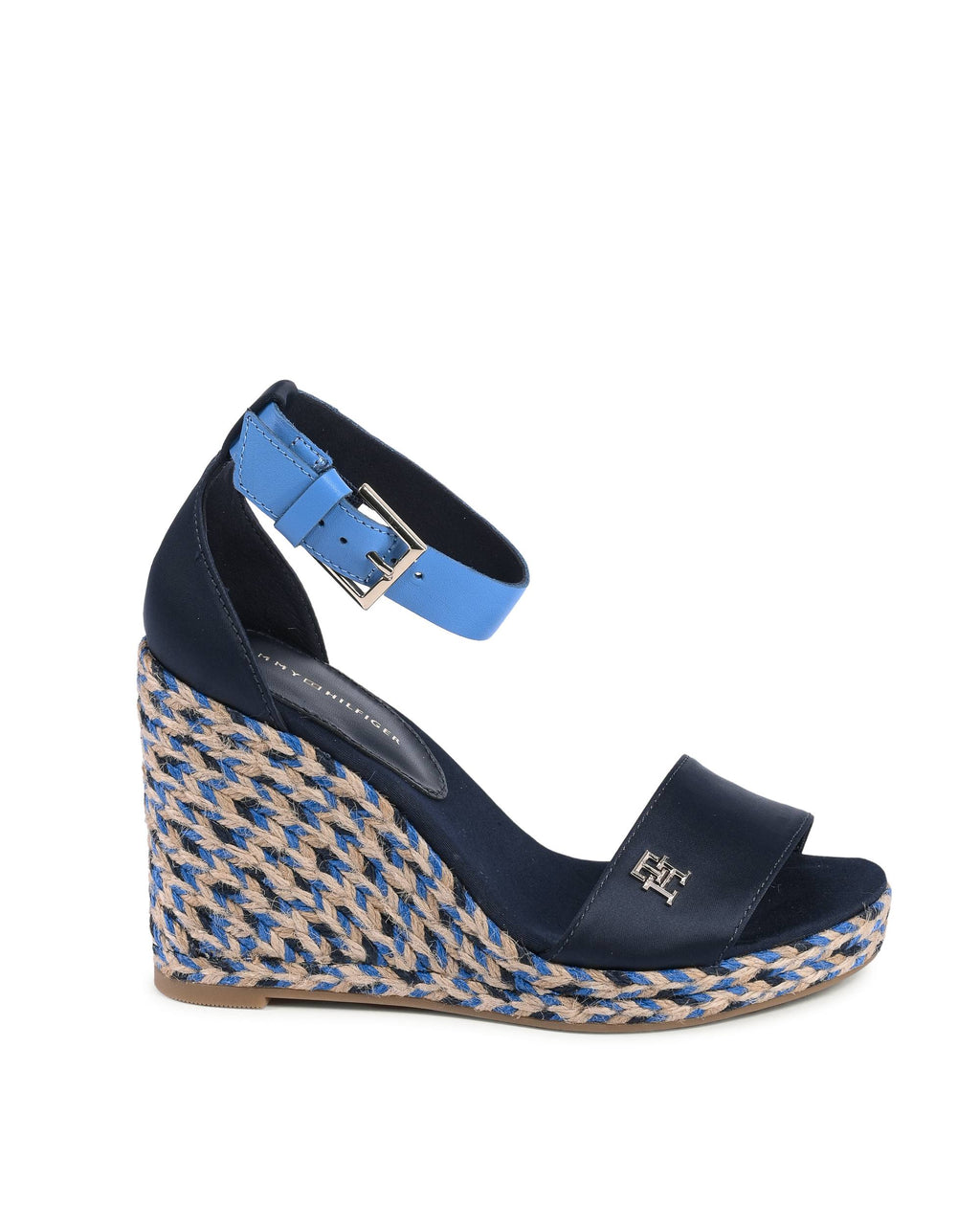 Tommy Hilfiger - Sandalias de cuña para mujer, color azul, FW0FW079140G3