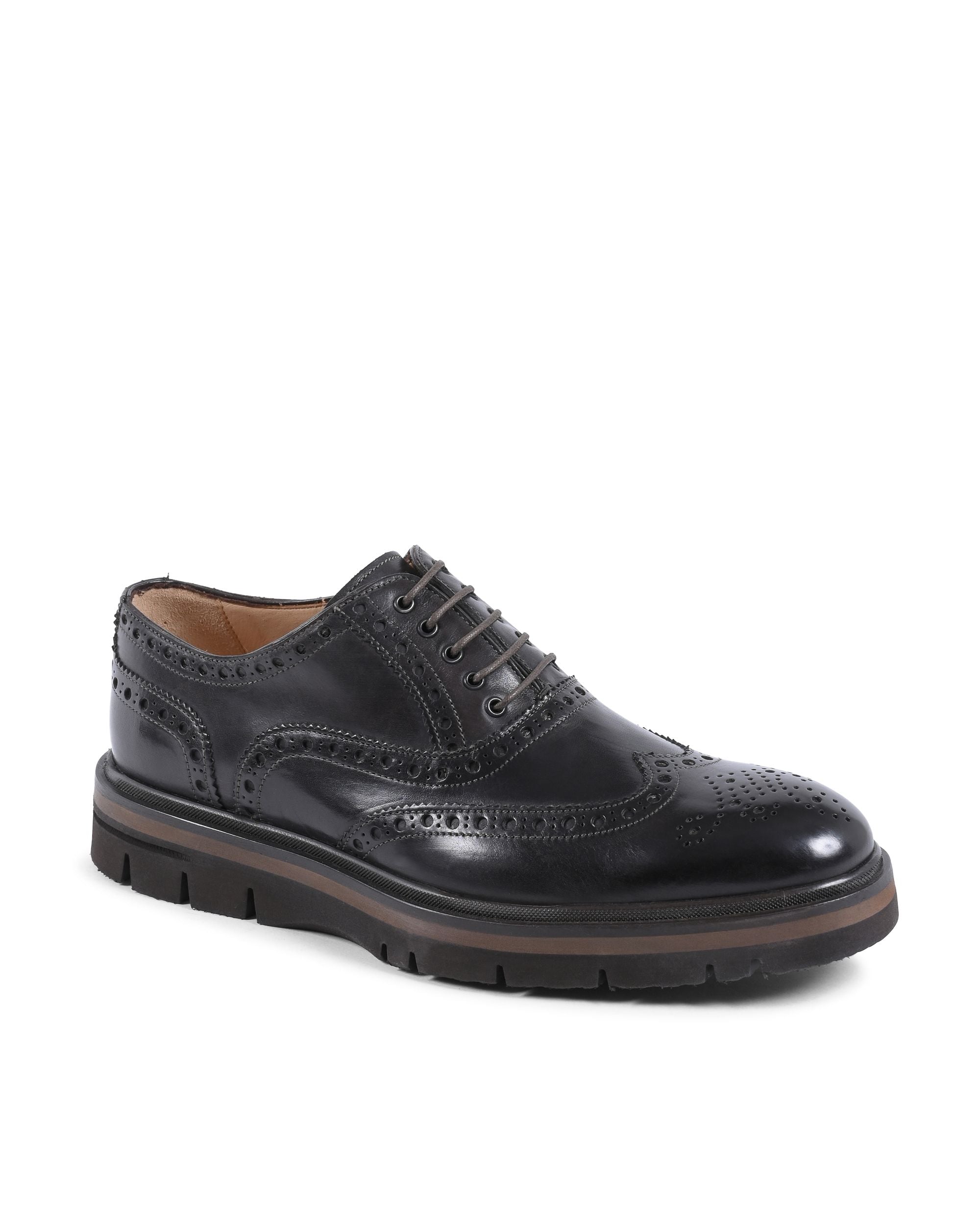 Zapatos brogue para hombre Dee Ocleppo EB129 VITELLO T MORO