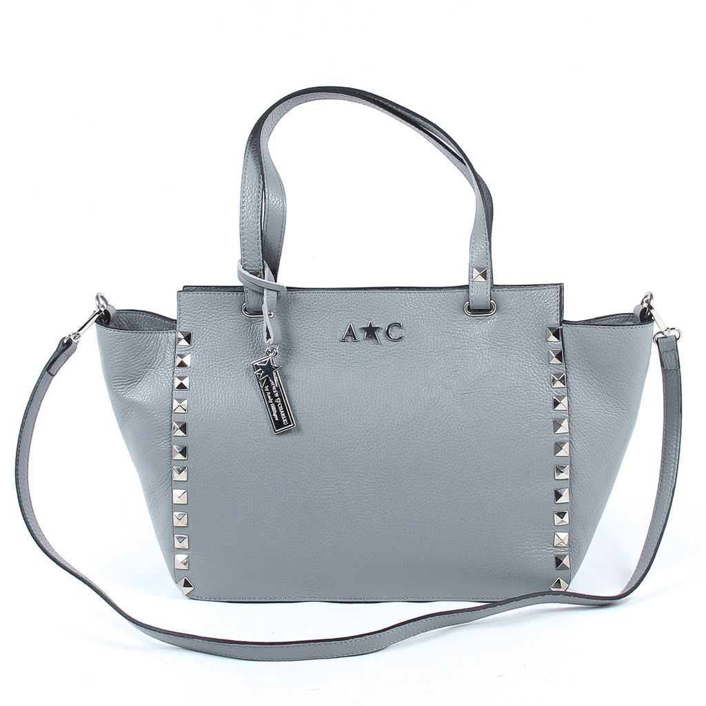 Andrew Charles Womens Handbag Grey JASMIN