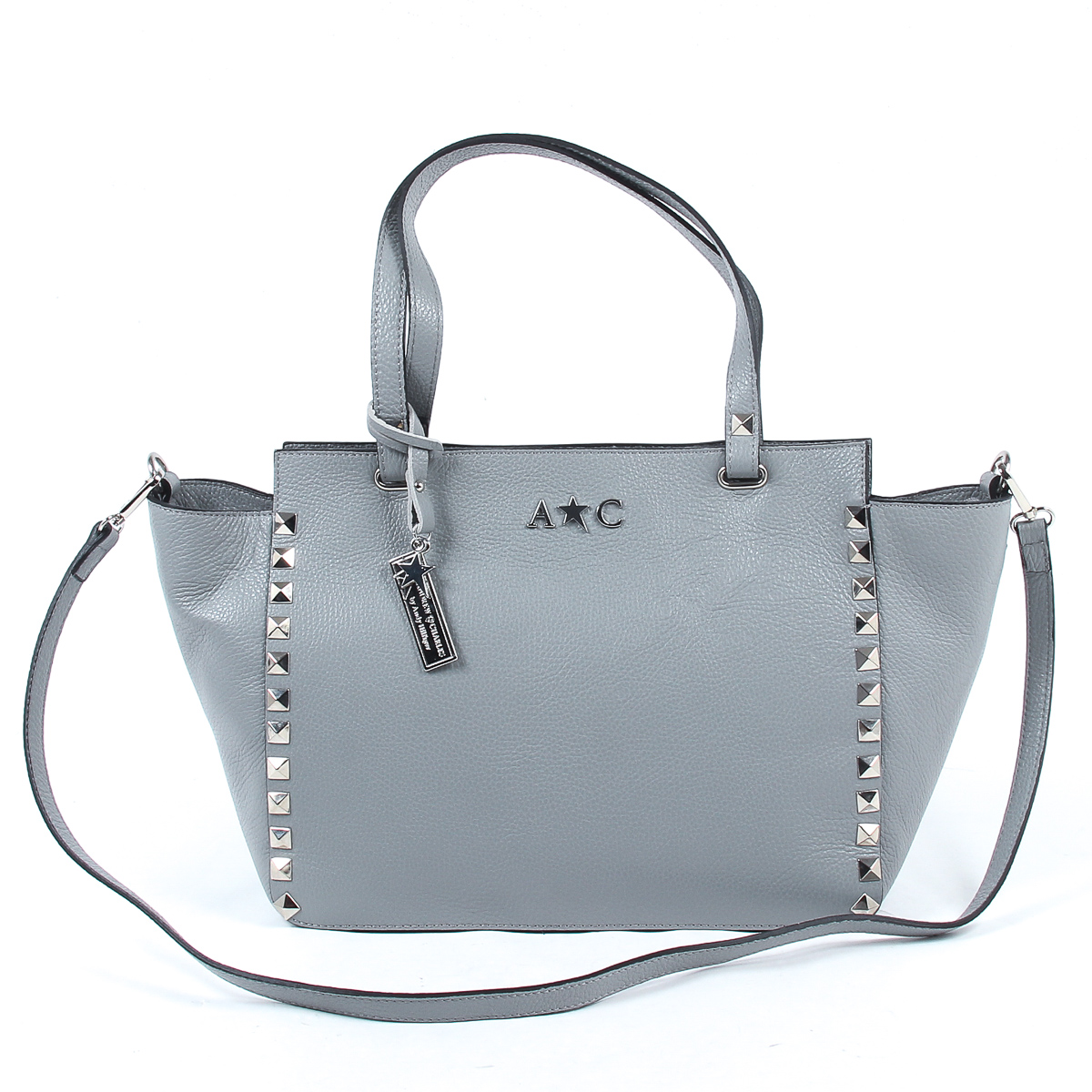 Andrew Charles Womens Handbag Grey JASMIN