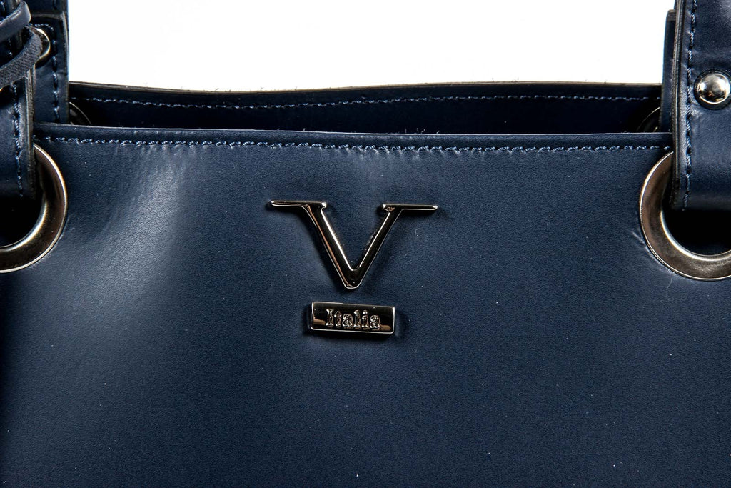 Bolso de mano para mujer V 1969 Italia V009-S RUGA BLU