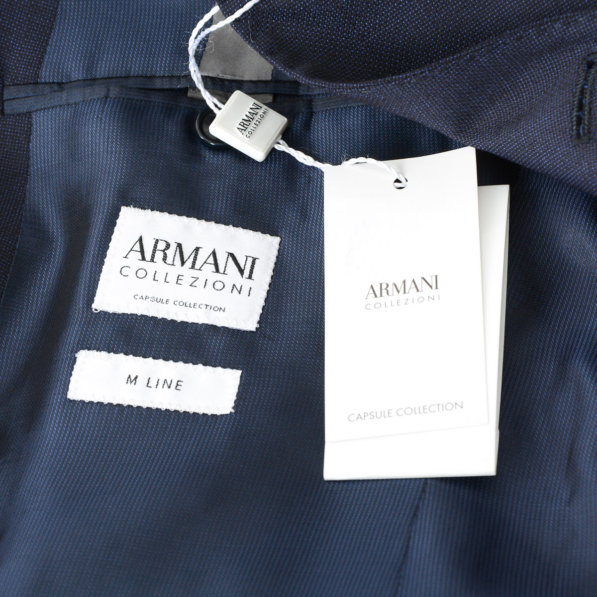 Armani Collezioni Mens Suit Dark Blue