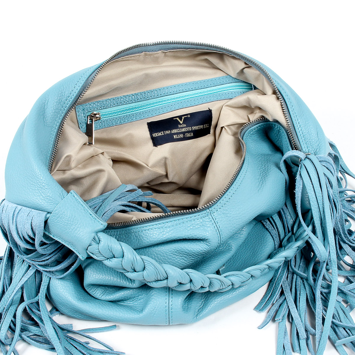 V 1969 Italia Womens Handbag Light Blue OSLO