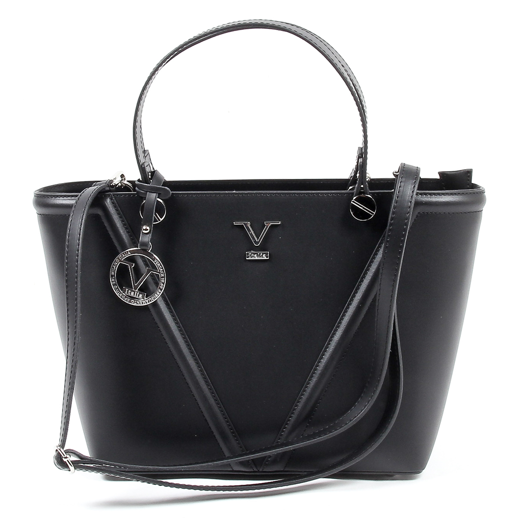 Bolso de mano para mujer V 1969 Italia V008-S RUGA NERO