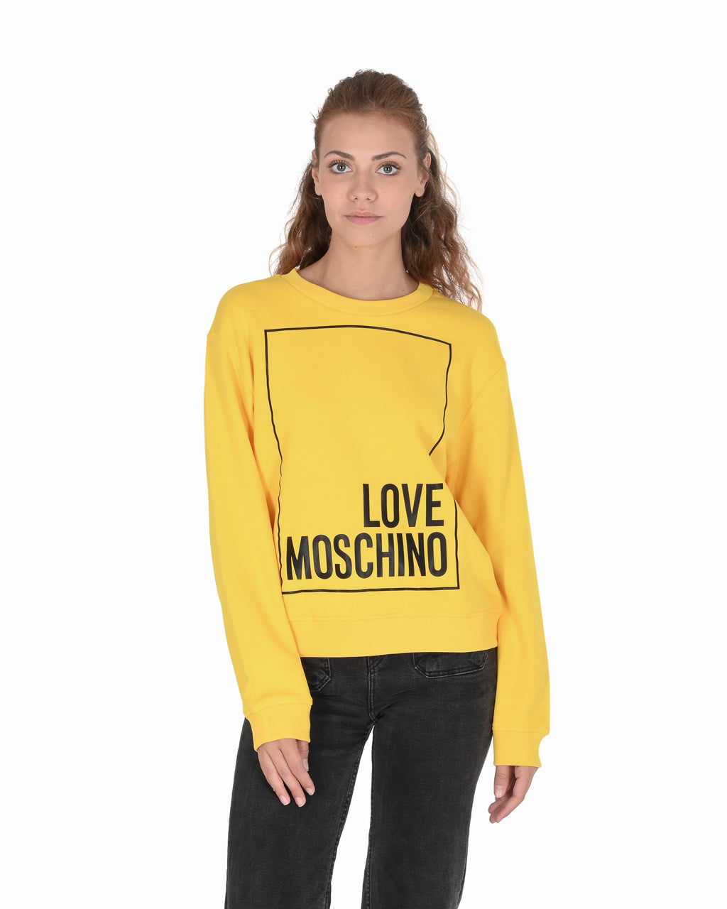 Sudadera Love Moschino para mujer W 6 306 47 M 4055 I60 AMARILLO