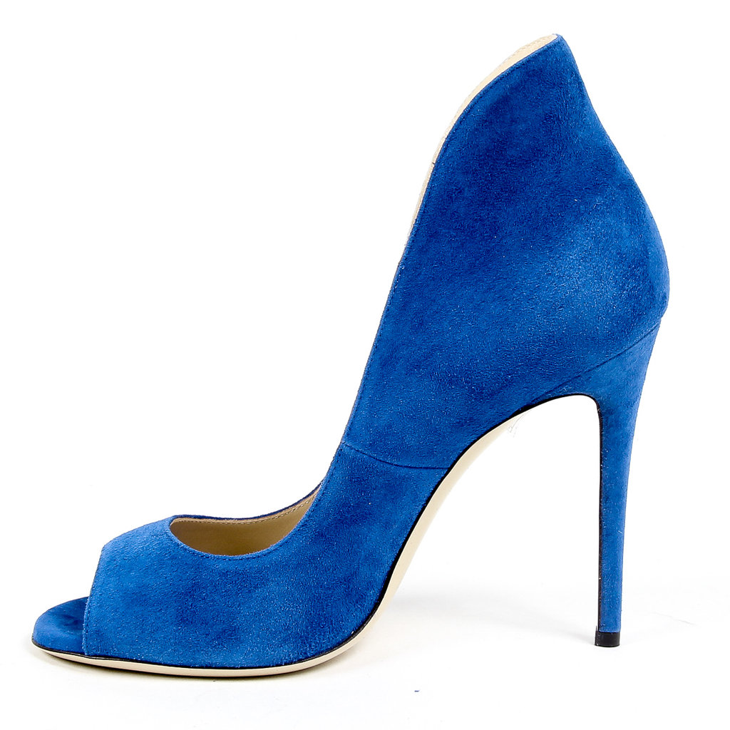 Andrew Charles Womens Pump Open Toe Blue DAFNE