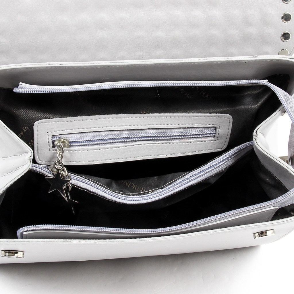 Bolso de mano Andrew Charles para mujer, gris claro, BROOKLYN