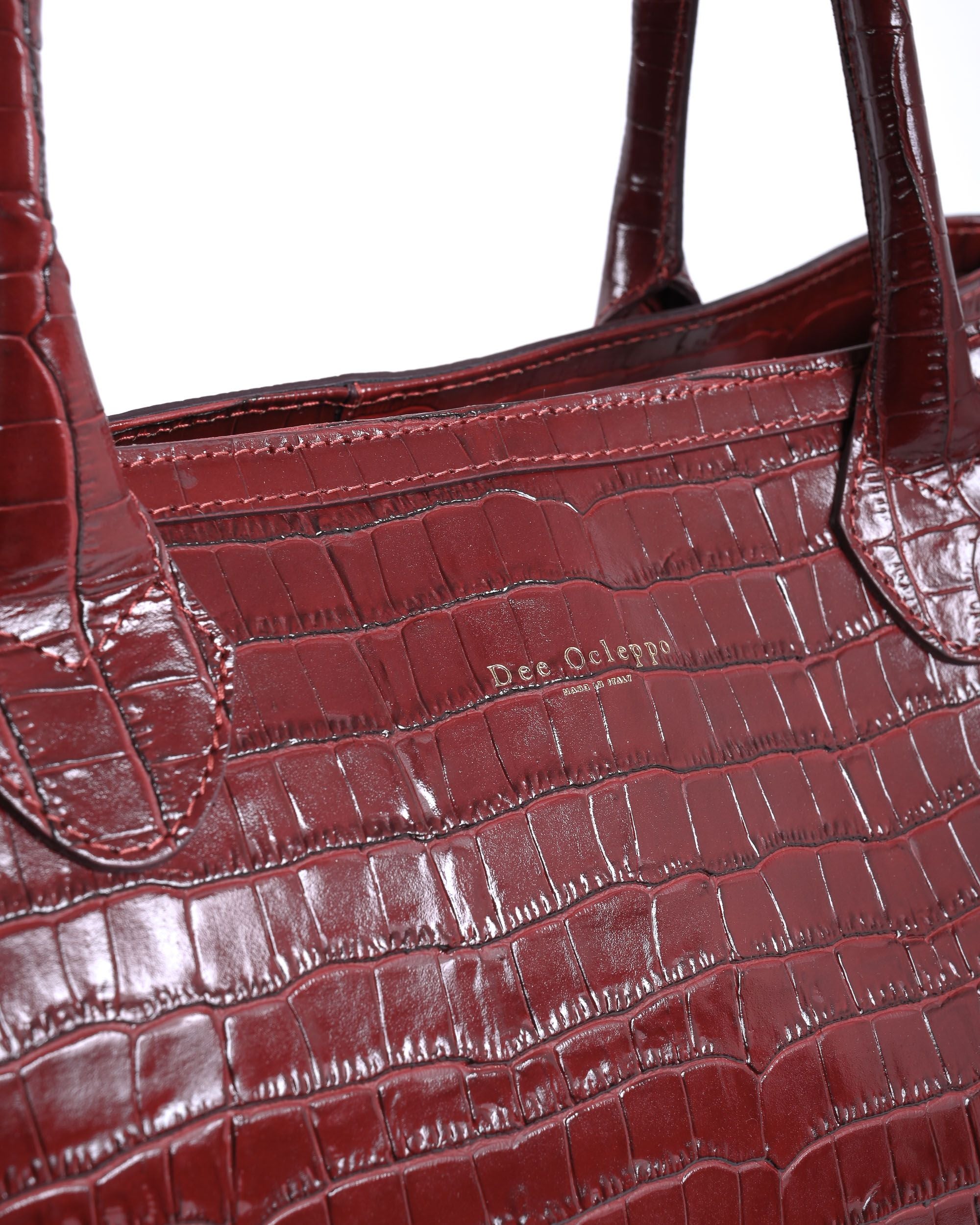 Bolso de mano para mujer Dee Ocleppo EXTER BORDEAUX