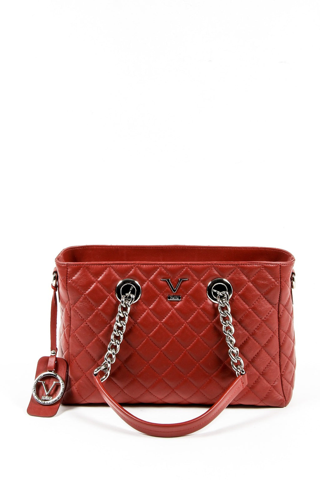 Bolso de mano para mujer V 1969 Italia V011-S RUGA ROJO