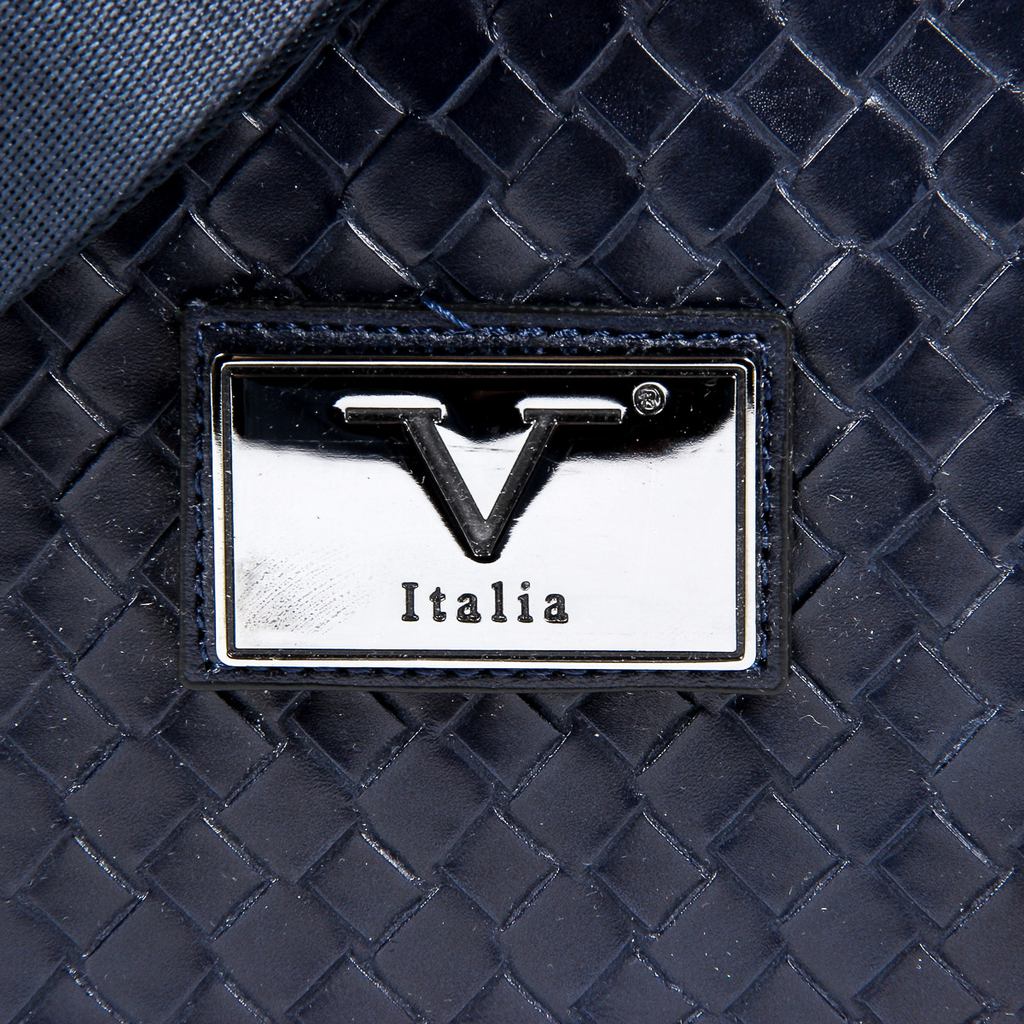 Bolso de mano para hombre V 1969 Italia Azul LEROY
