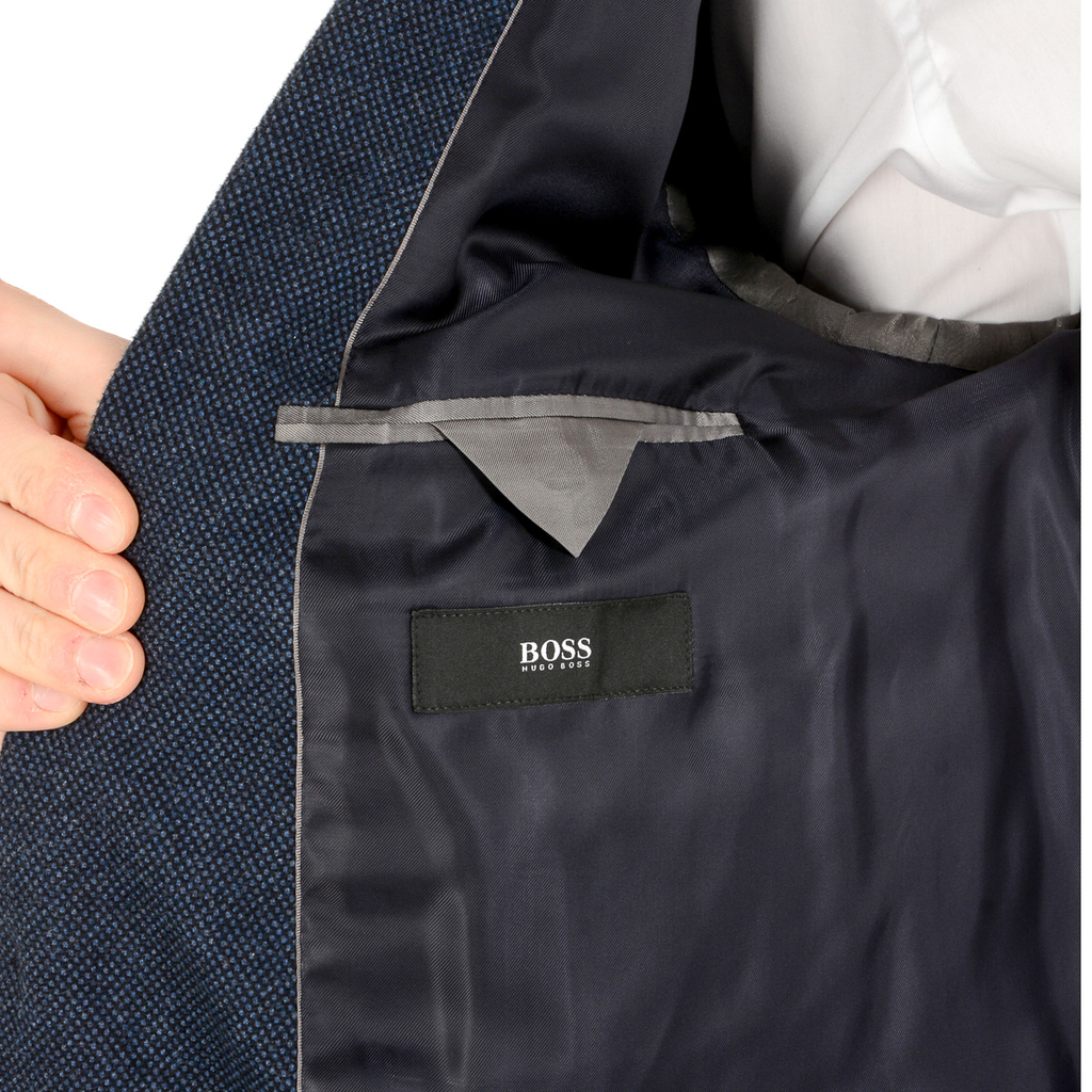 Chaqueta Hugo Boss para hombre de manga larga azul oscuro JANSON