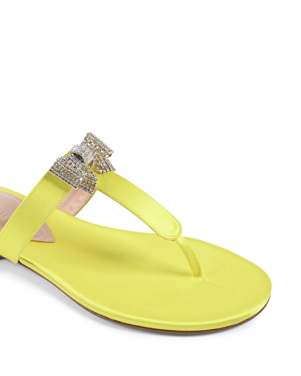 Sandalia de satén Nina - Amarillo