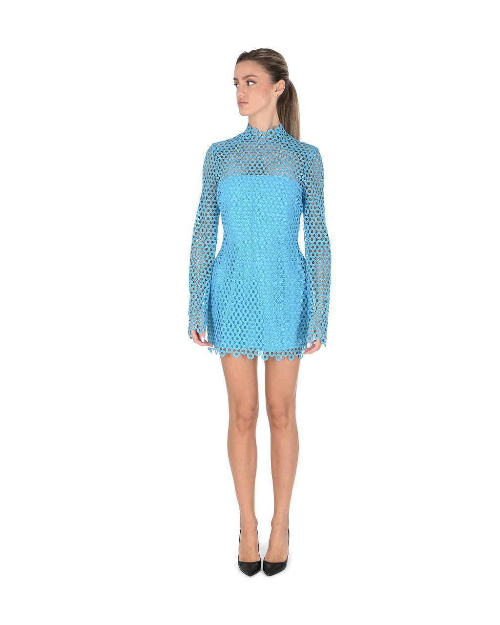 Vestido de mujer David Koma AW24DK13DA TURQUESA 504
