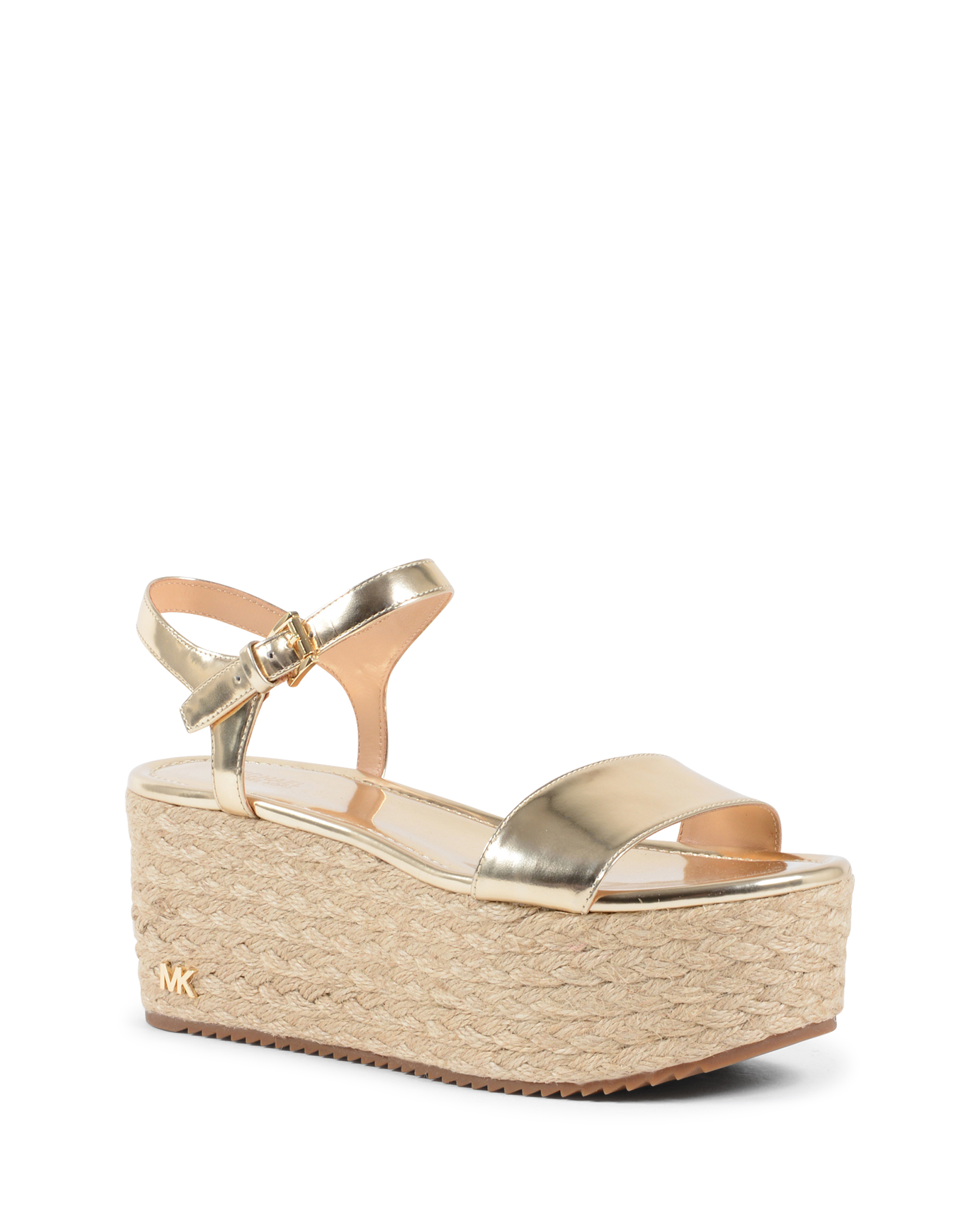 Sandalias de plataforma Michael Kors para mujer doradas NANTUCKET