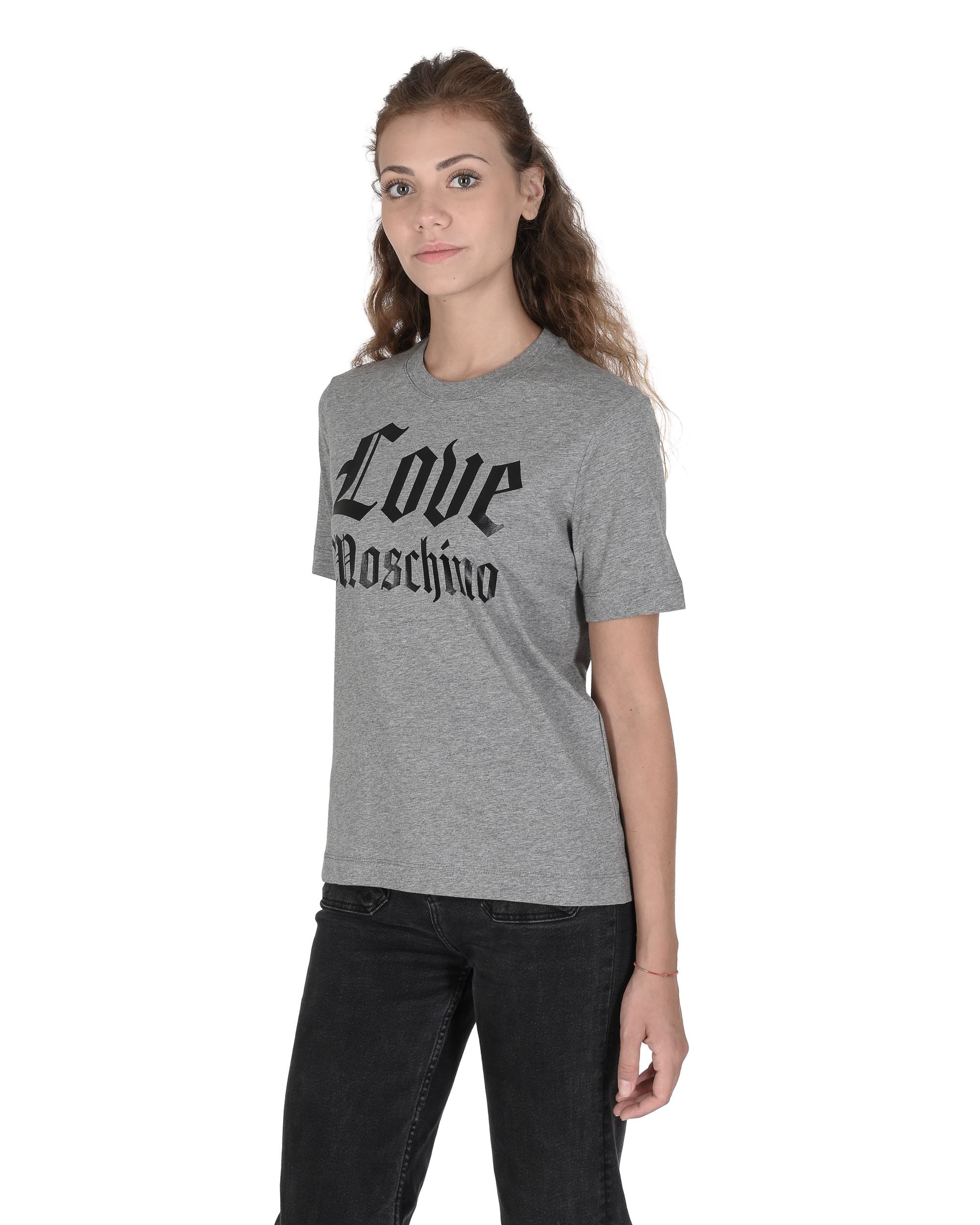 Camiseta de mujer Love Moschino W 4 H06 33 M 3876 B499 MEL.GRIS MEDIO