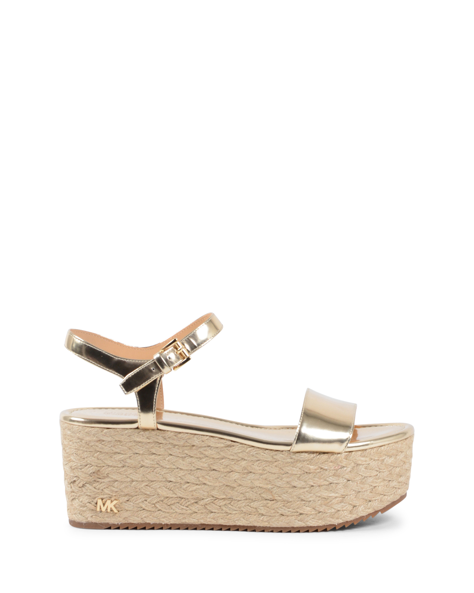 Sandalias de plataforma Michael Kors para mujer doradas NANTUCKET