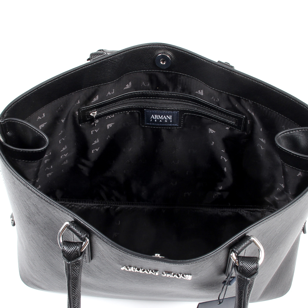 Bolso de mano para mujer Armani Jeans, negro, 922166 7P756 00020