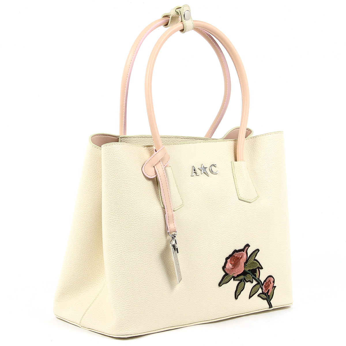 Bolso de mano Andrew Charles para mujer, color beige, GEORGIA