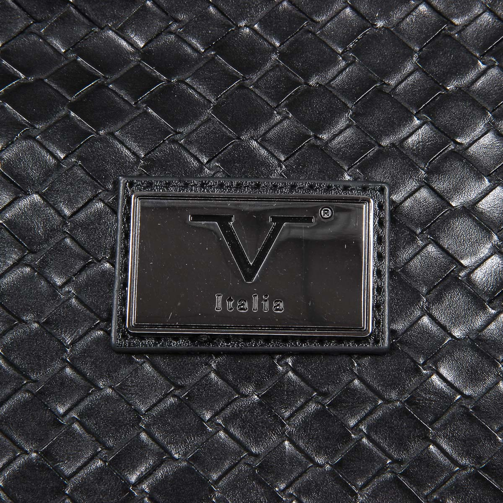 Bolso de mano para hombre V 1969 Italia, color negro, VANCE