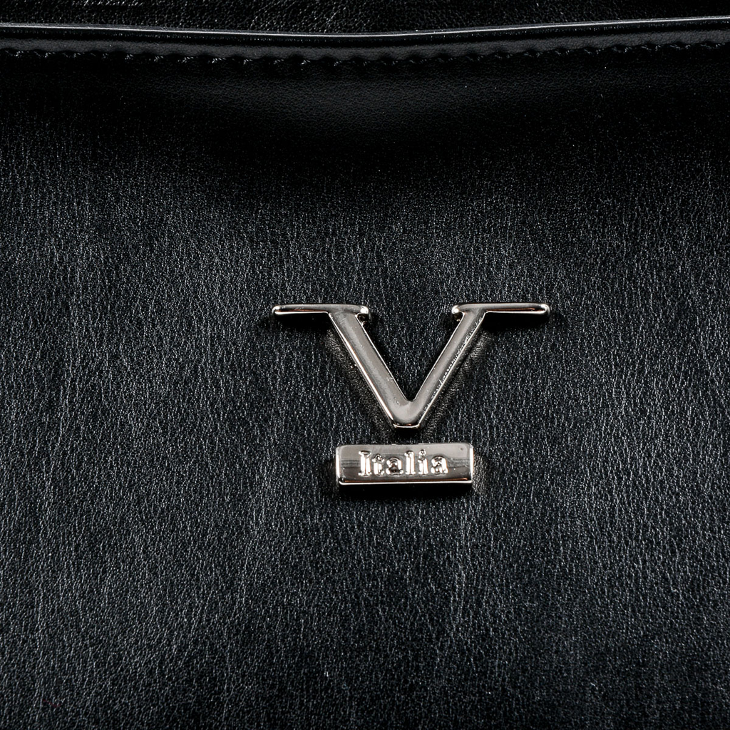 Bolso de mano para mujer V 1969 Italia negro REINA