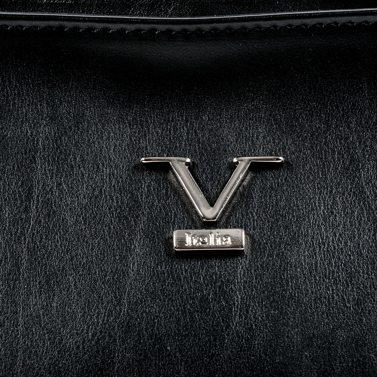 Bolso de mano para mujer V 1969 Italia negro REINA