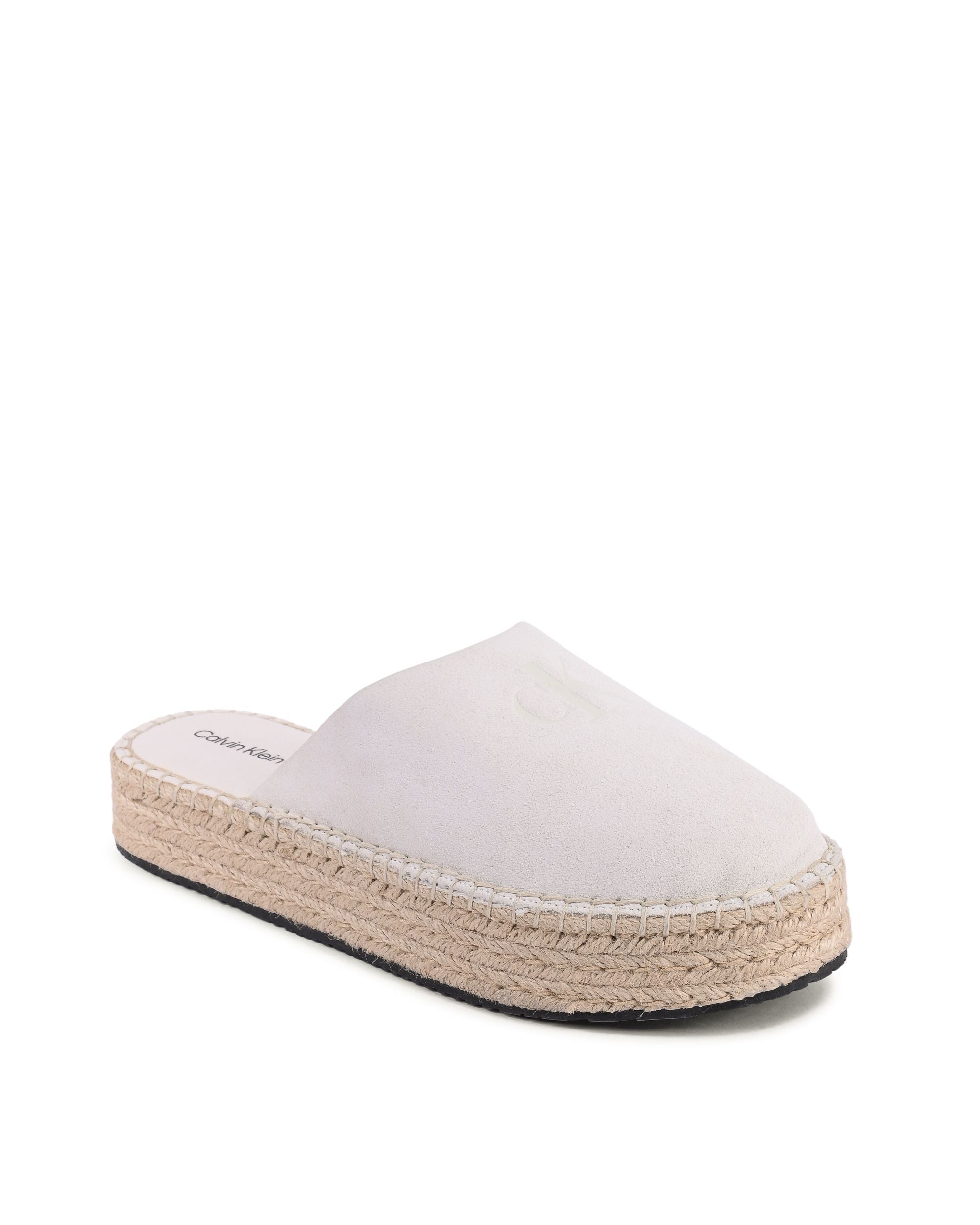 Alpargatas Calvin Klein para mujer blancas YW0YW00986YBH
