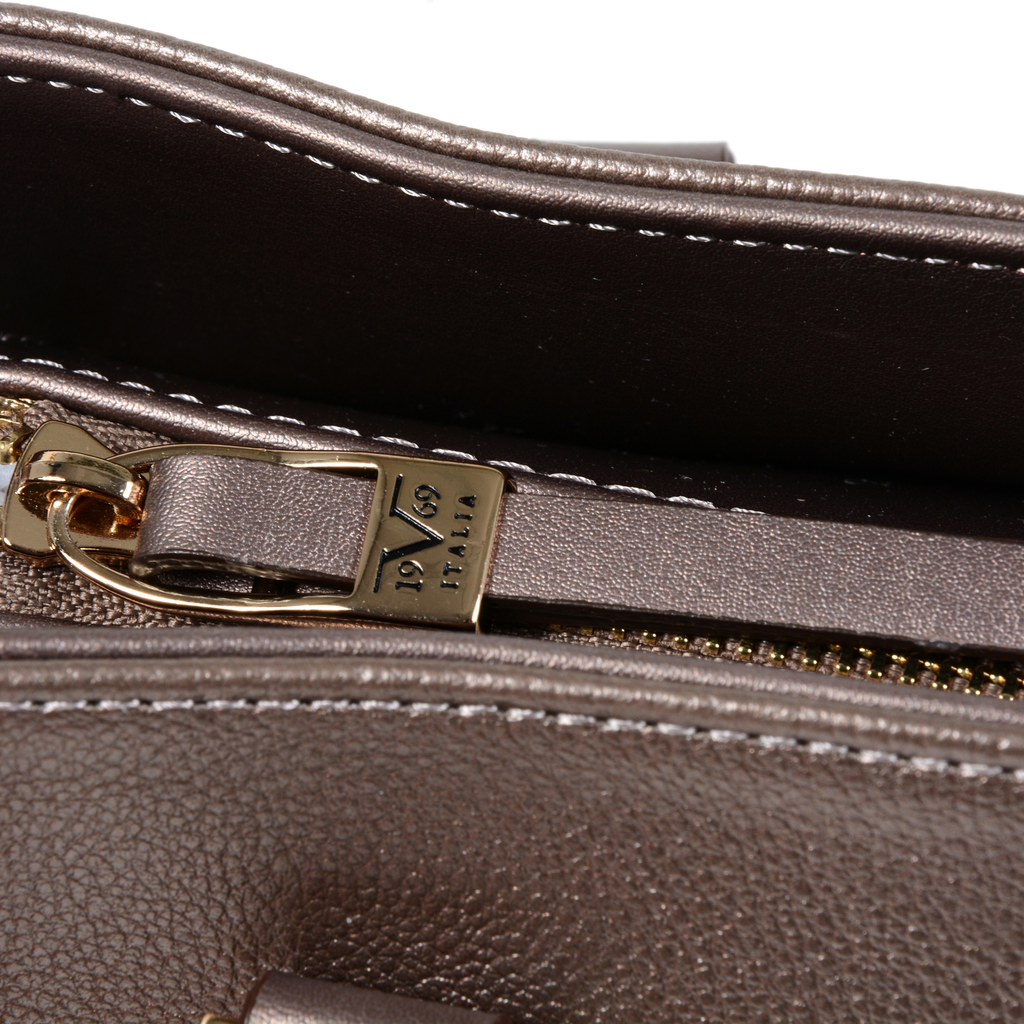 V 1969 Italia Womens Handbag Gold PORTO