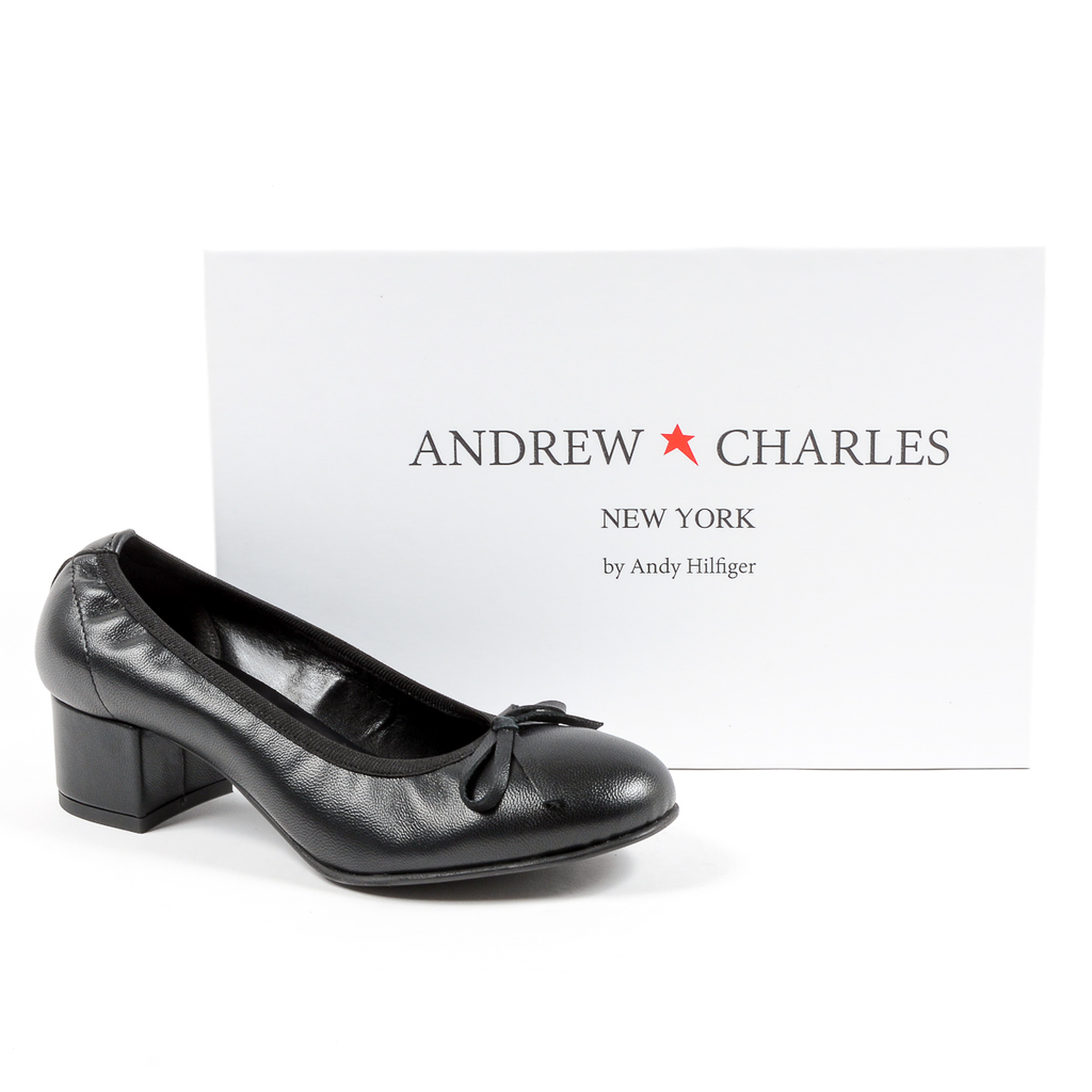 Andrew Charles Womens Ballerina Black NICKI