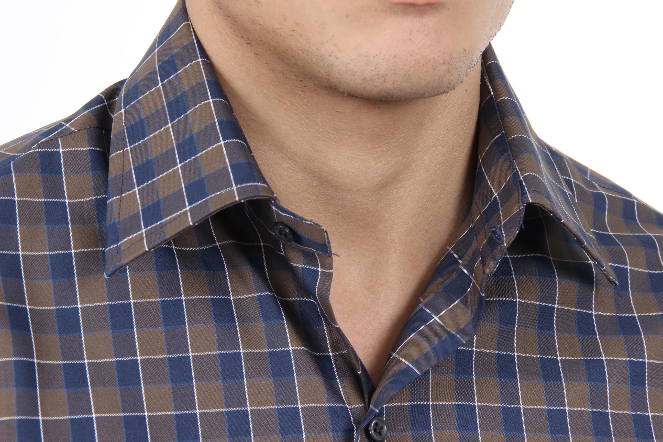 Camisa clásica moderna de corte italiano para hombre V 1969, talla 377 VAR. 031