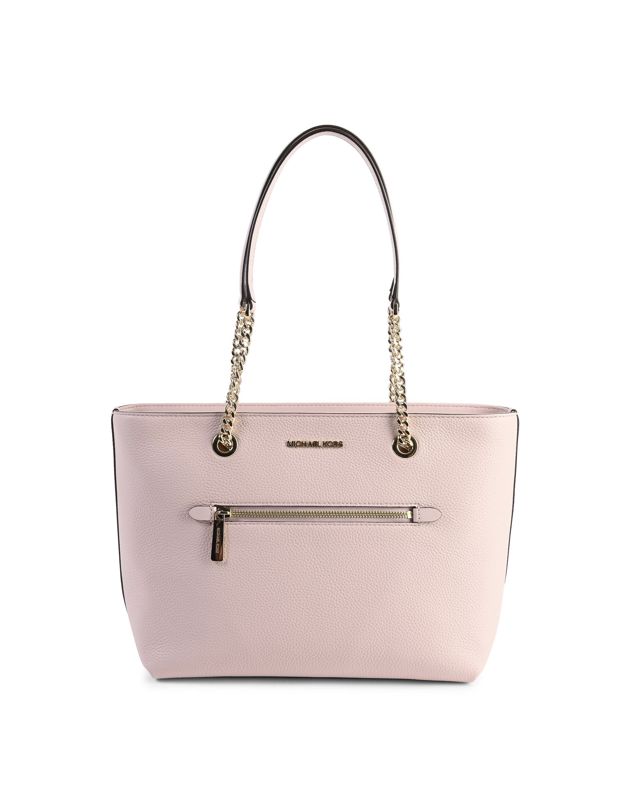 Bolso tote mediano con cadena y cremallera delantera de Michael Kors 35F2GTTT2L POWDER BLUSH