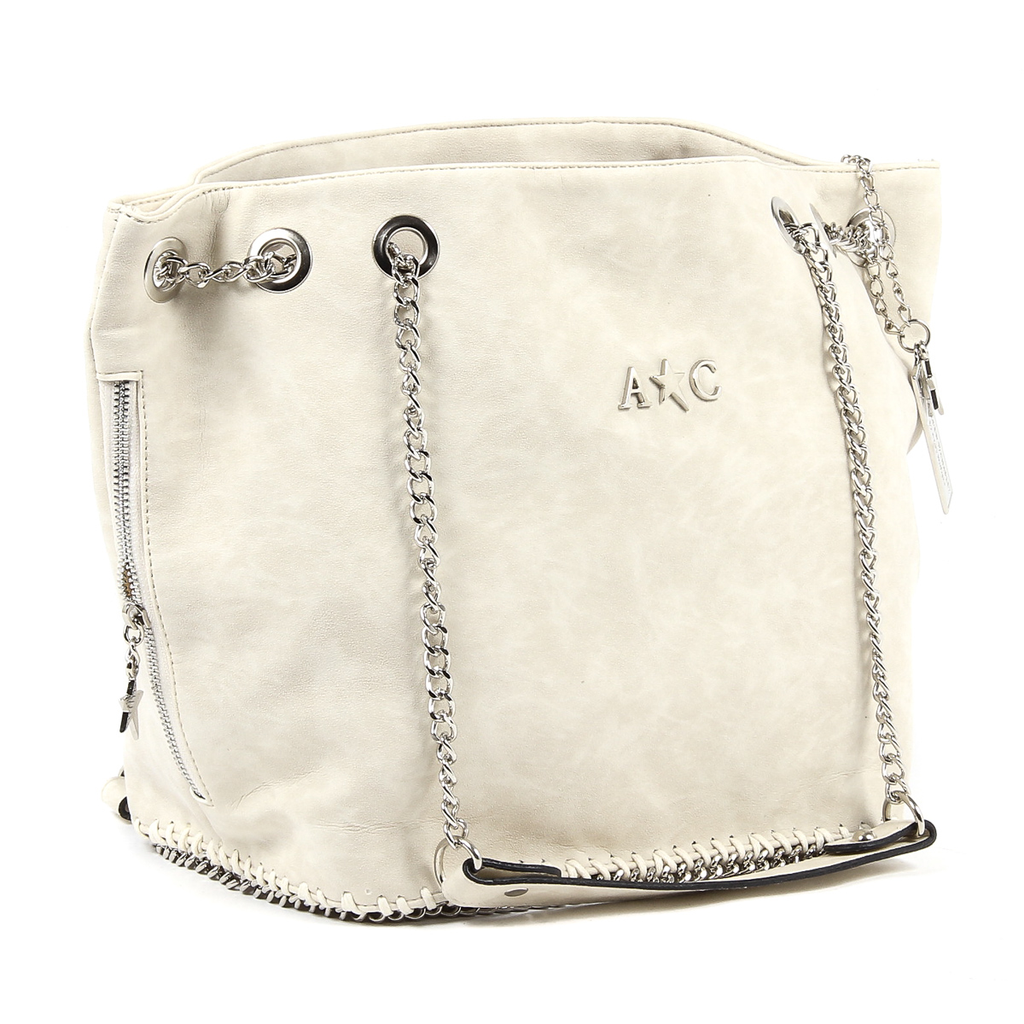Bolso de mano para mujer Andrew Charles Beige KIARA