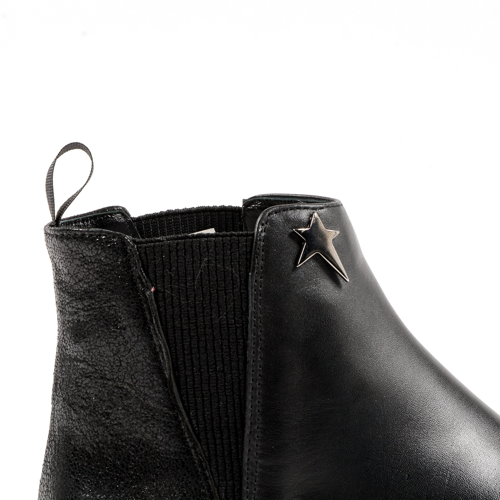 Andrew Charles Womens Ankle Boot Black CHRISTINA