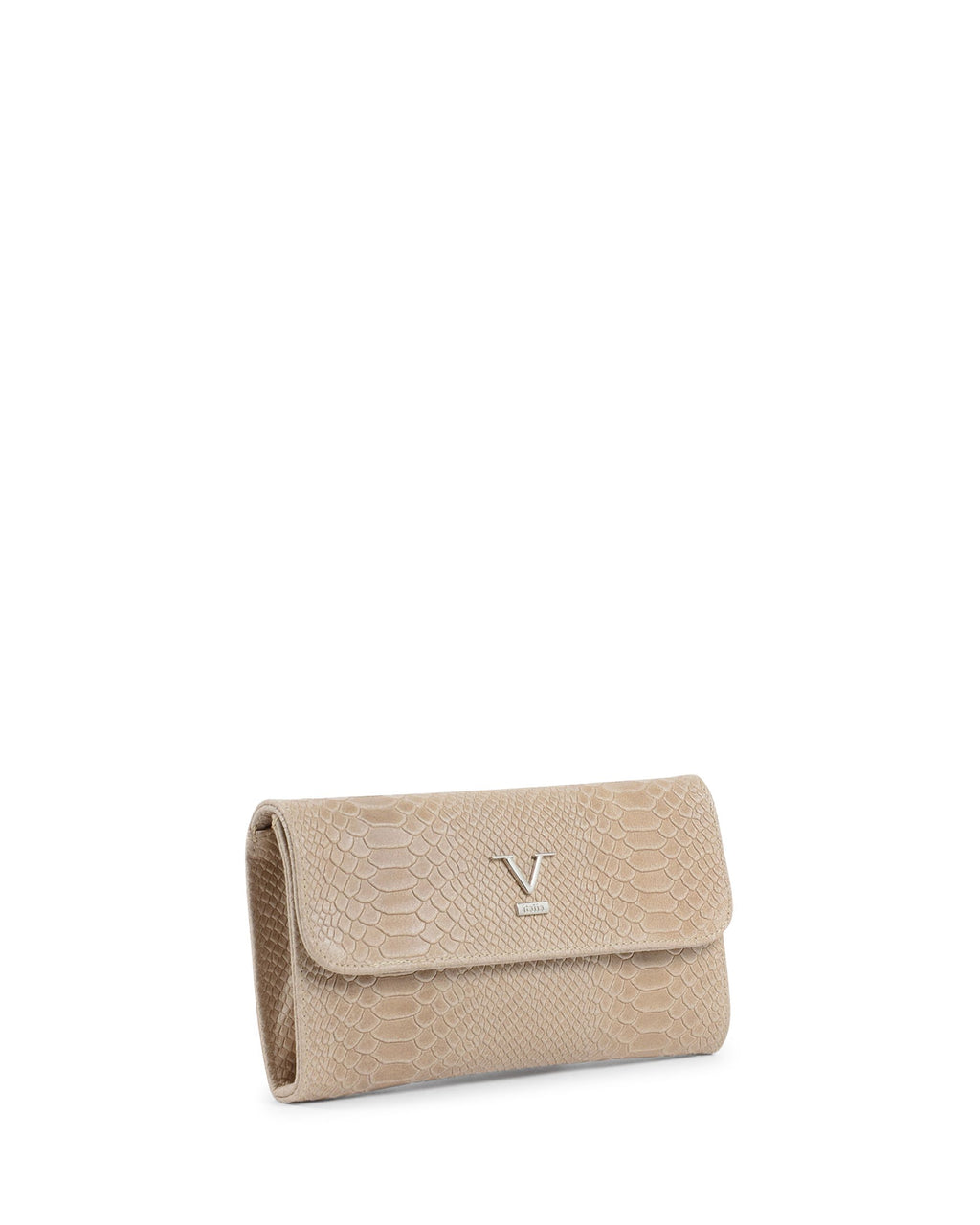 V Italia Womens Shoulder Bag Taupe V1513 PITONE STAMPATO TAUPE