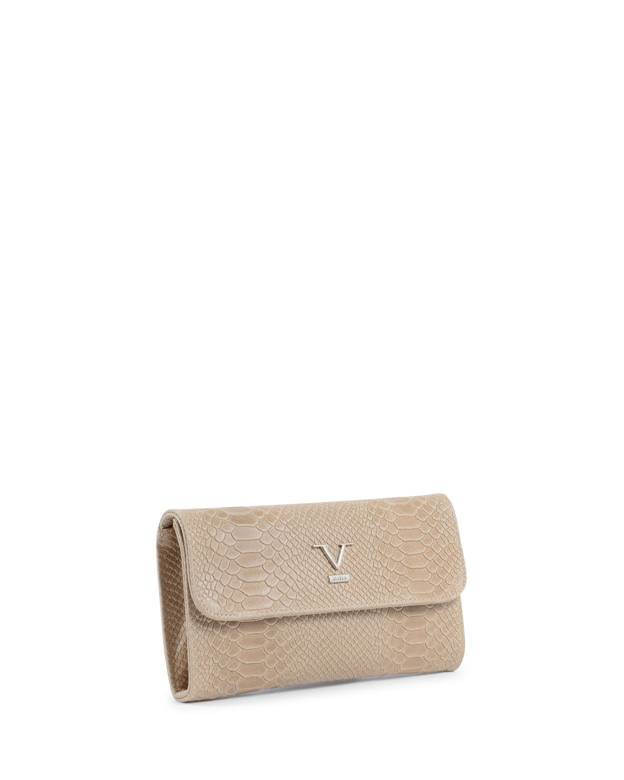 V Italia Womens Shoulder Bag Taupe V1513 PITONE STAMPATO TAUPE