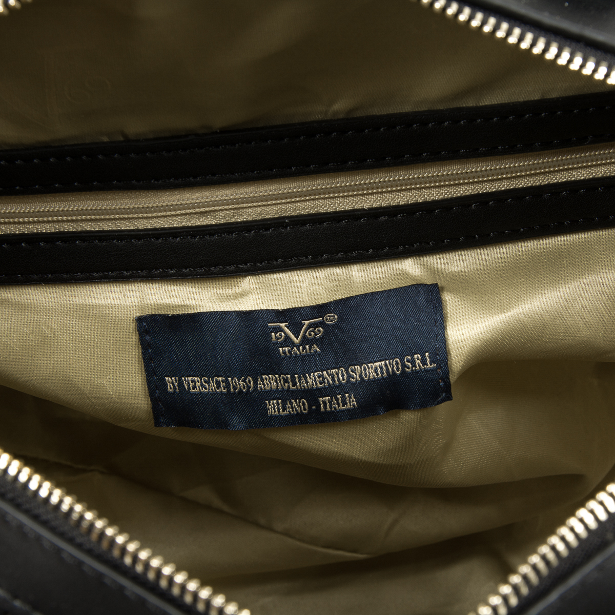 Bolso de mano para mujer V 1969 Italia negro CLAIRE