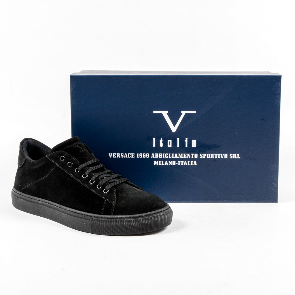 V 1969 Italia Zapatillas para hombre Negras CREMA