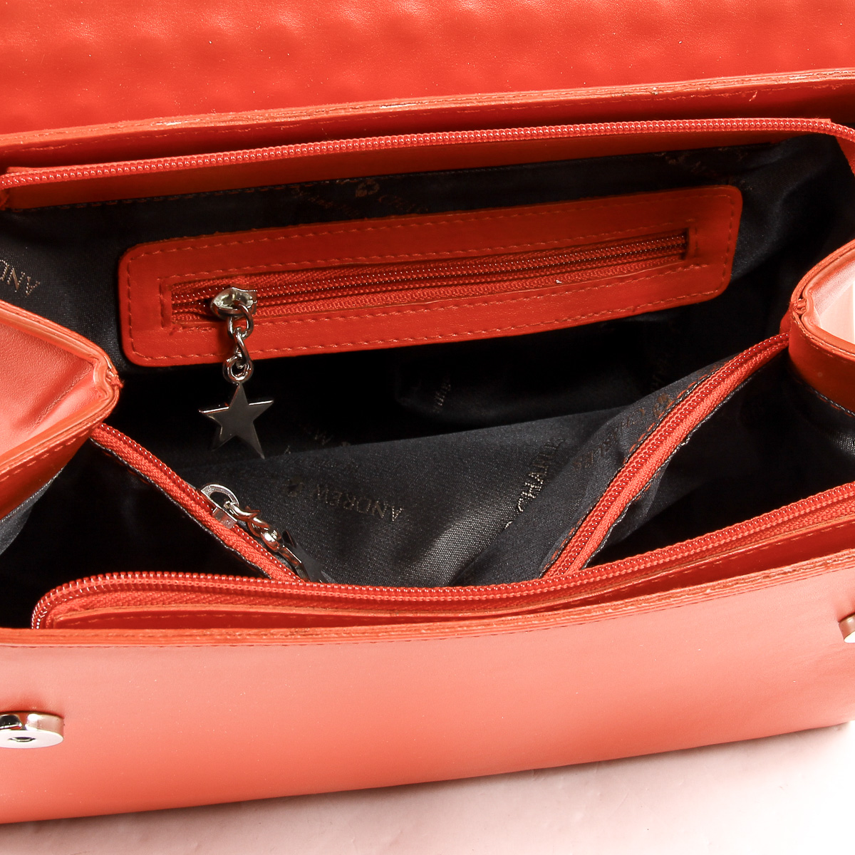 Bolso de mano Andrew Charles para mujer, color rojo, BROOKLYN