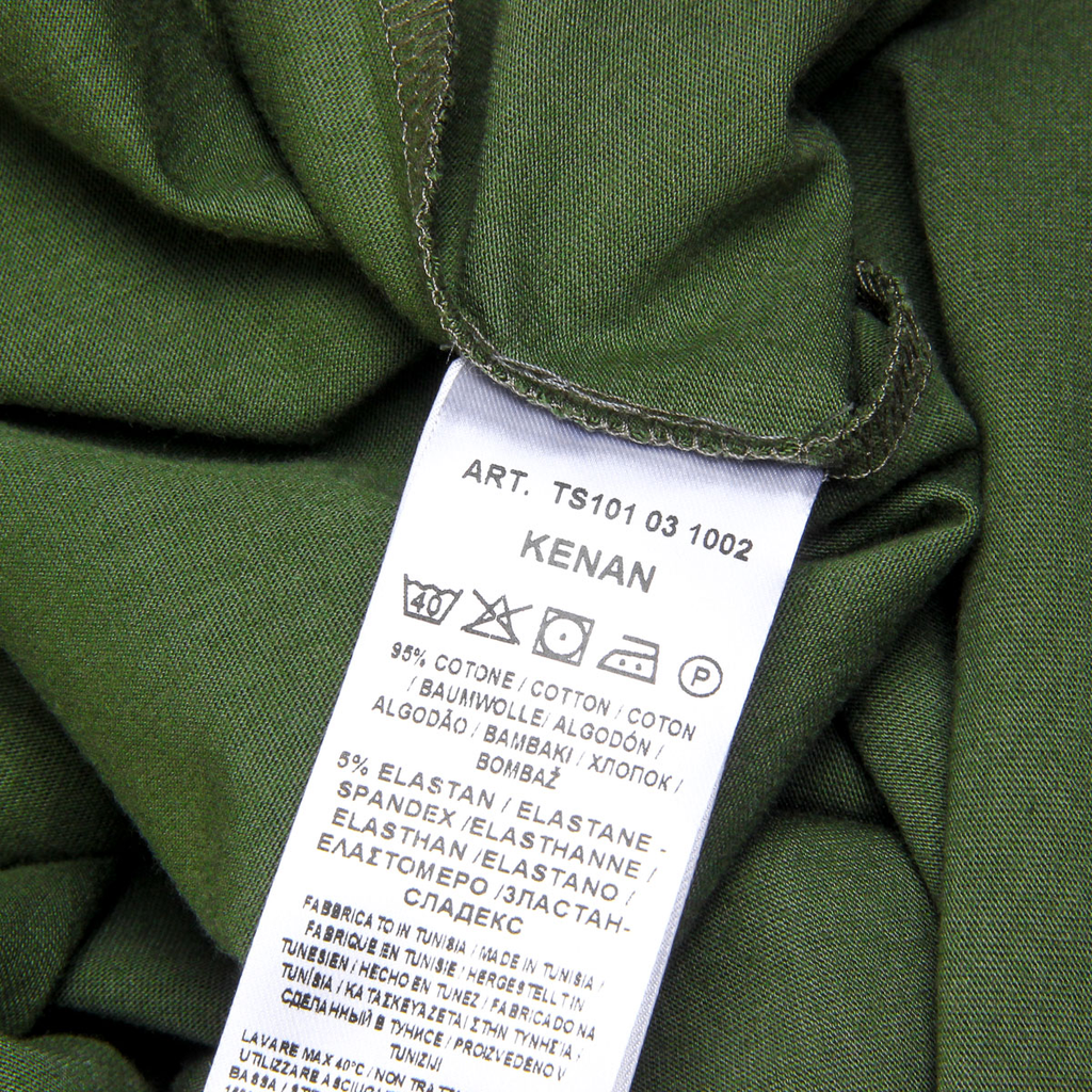 Camiseta Andrew Charles para hombre, manga corta, cuello redondo, verde, KEITA