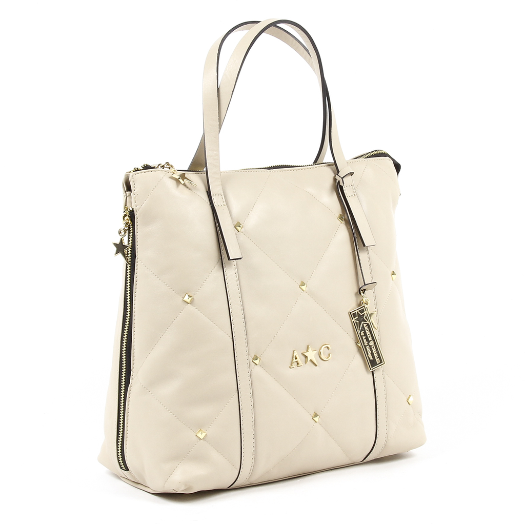 Bolso de mano para mujer Andrew Charles Beige YAZMIN