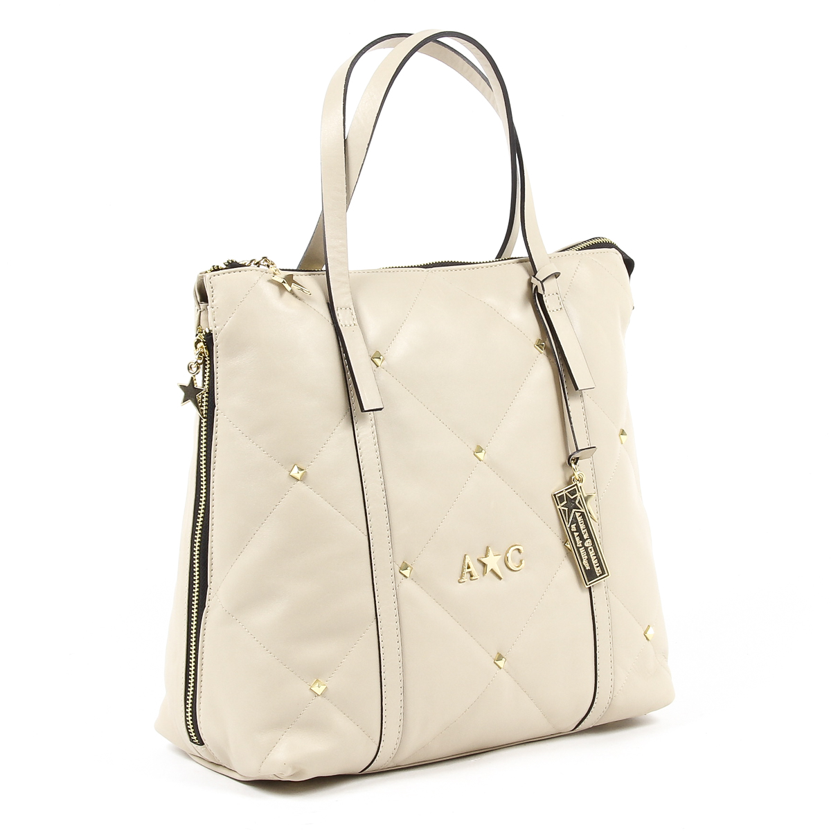 Bolso de mano para mujer Andrew Charles Beige YAZMIN